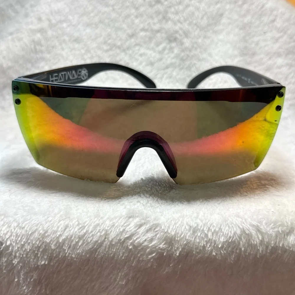 HTF 2014 Heatwave x Iguanas Colab Lazer Face Mirrored Sunglasses ANSI‎ Z80.3